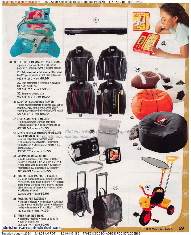 2009 Sears Christmas Book (Canada), Page 69