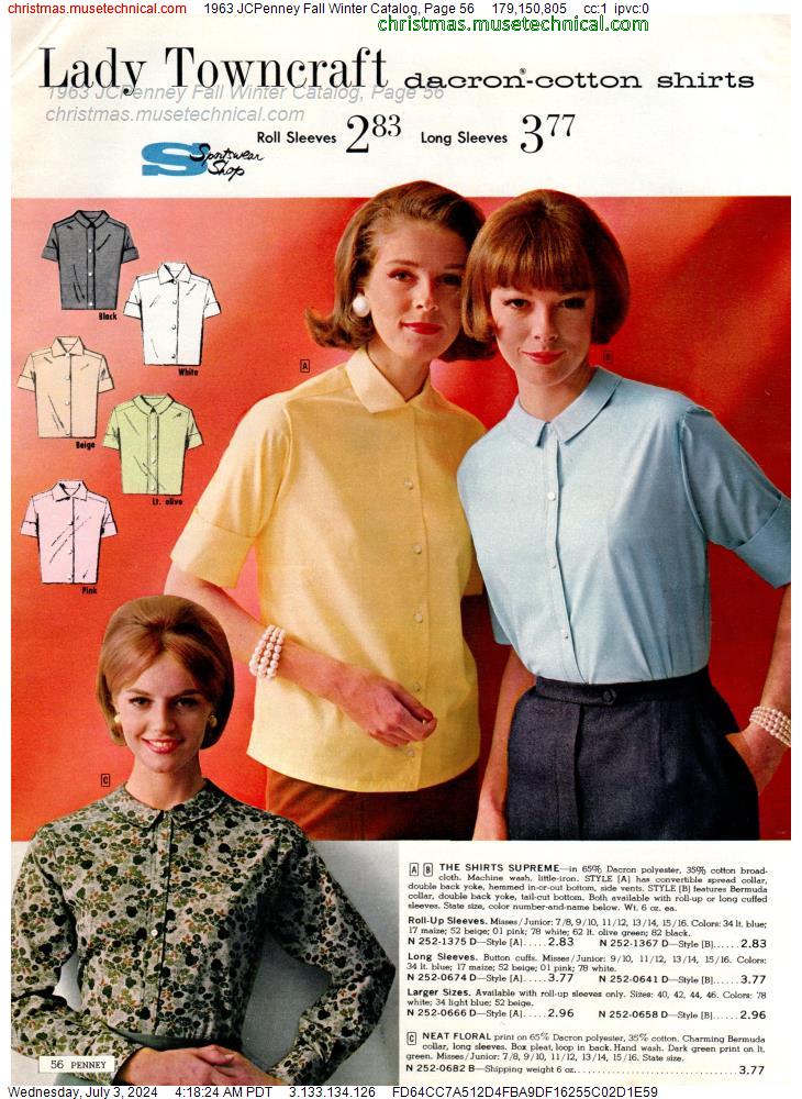 1963 JCPenney Fall Winter Catalog, Page 56