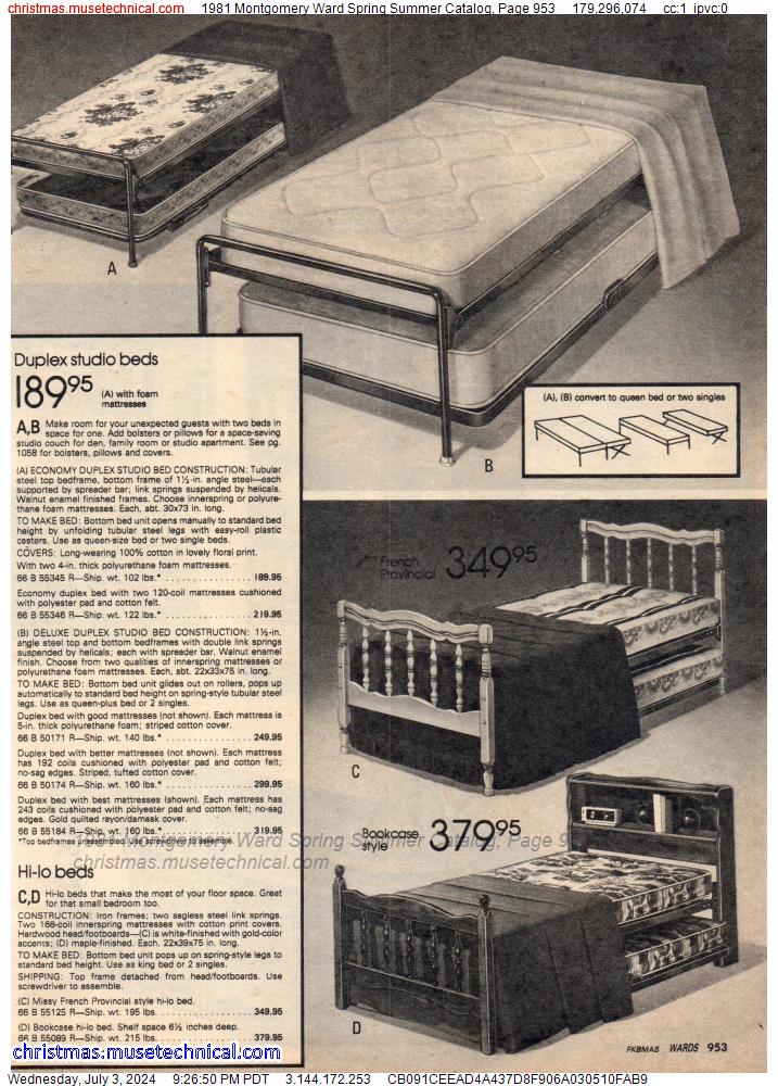 1981 Montgomery Ward Spring Summer Catalog, Page 953