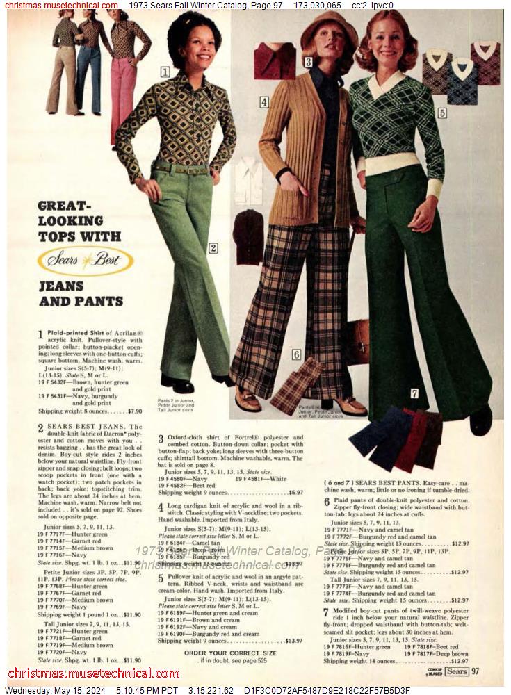 1973 Sears Fall Winter Catalog, Page 97