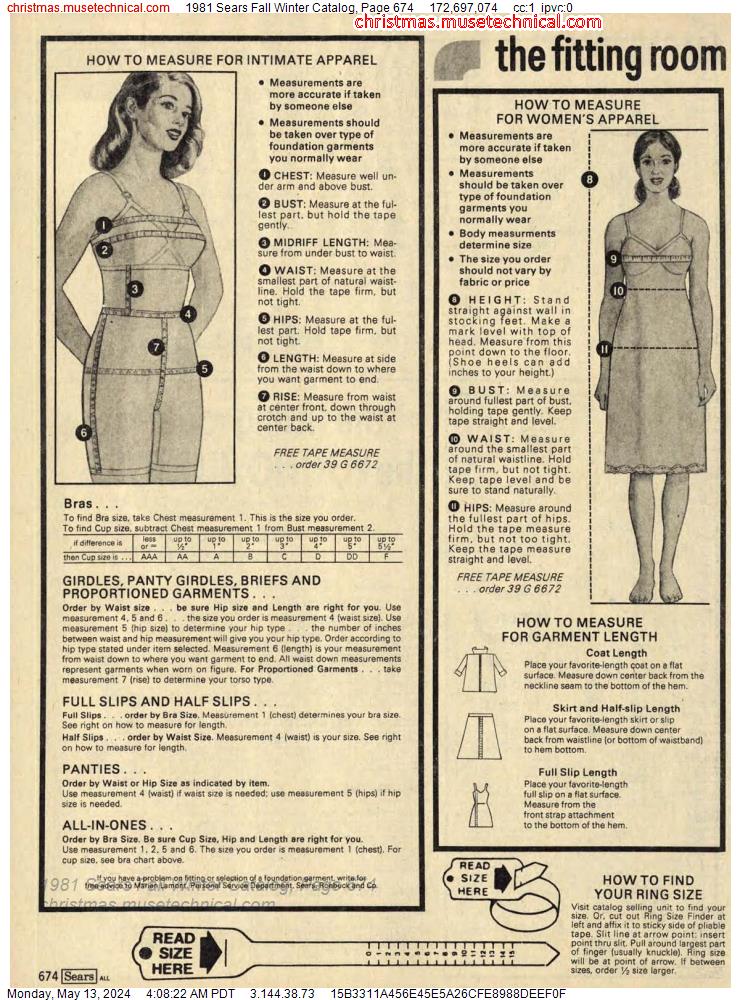 1981 Sears Fall Winter Catalog, Page 674
