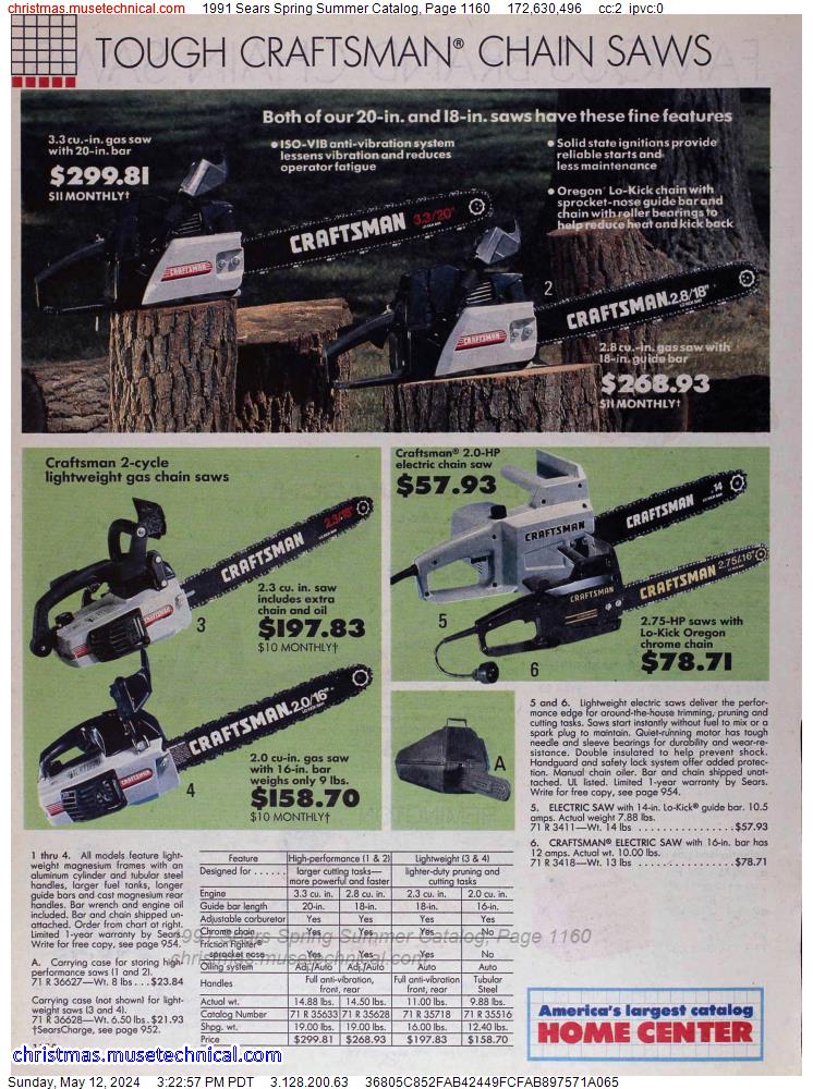 1991 Sears Spring Summer Catalog, Page 1160