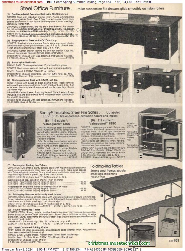 1983 Sears Spring Summer Catalog, Page 663