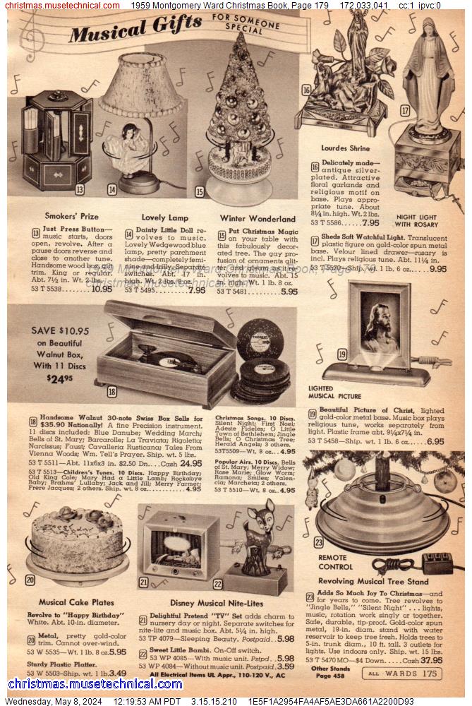 1959 Montgomery Ward Christmas Book, Page 179
