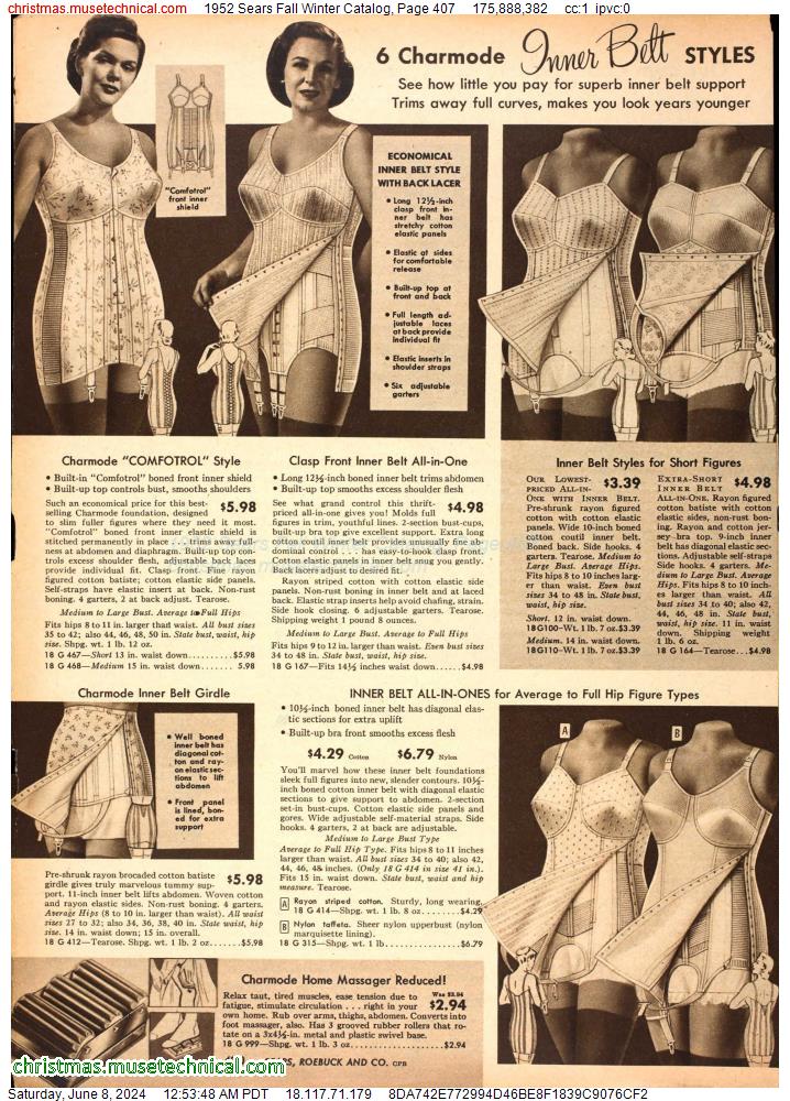 1952 Sears Fall Winter Catalog, Page 407