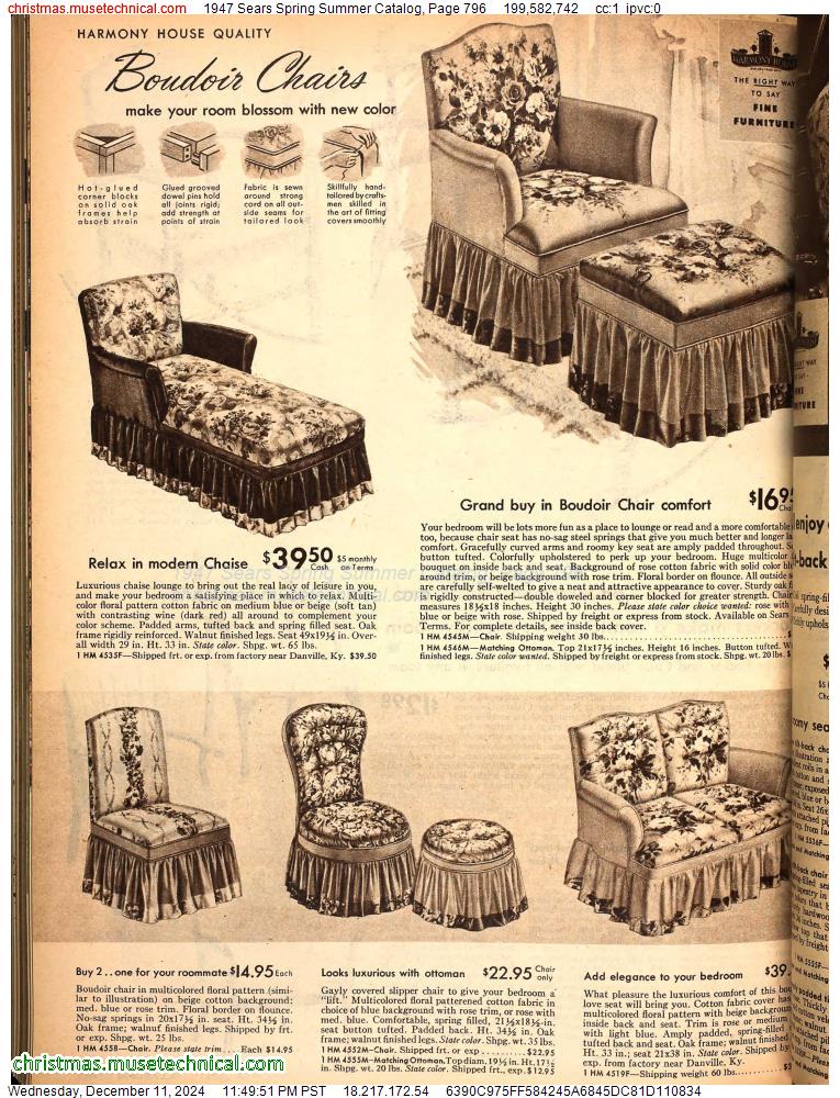 1947 Sears Spring Summer Catalog, Page 796