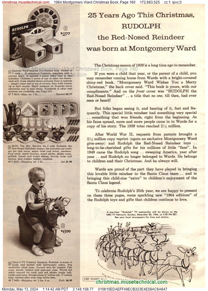 1964 Montgomery Ward Christmas Book, Page 160