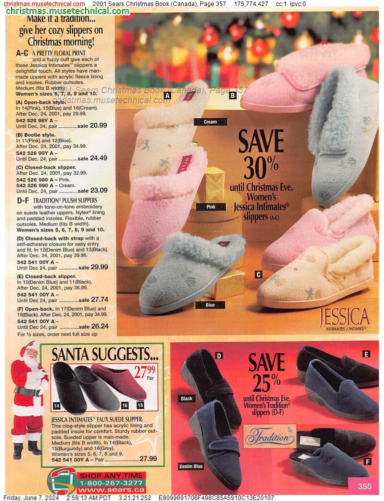 2001 Sears Christmas Book (Canada), Page 357