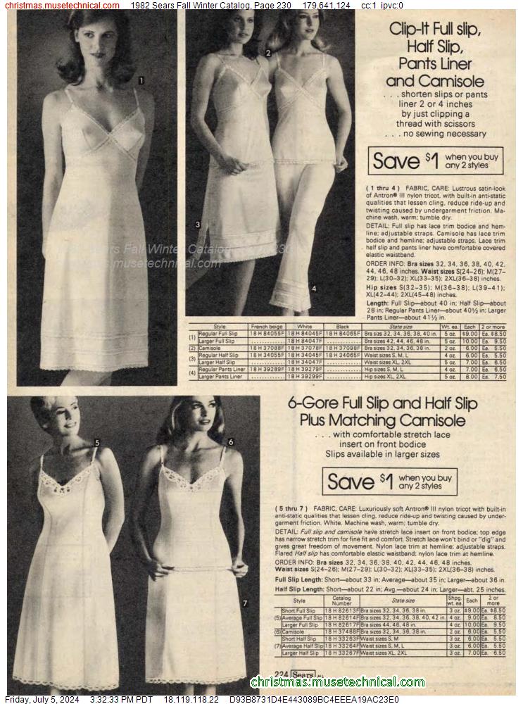 1982 Sears Fall Winter Catalog, Page 230