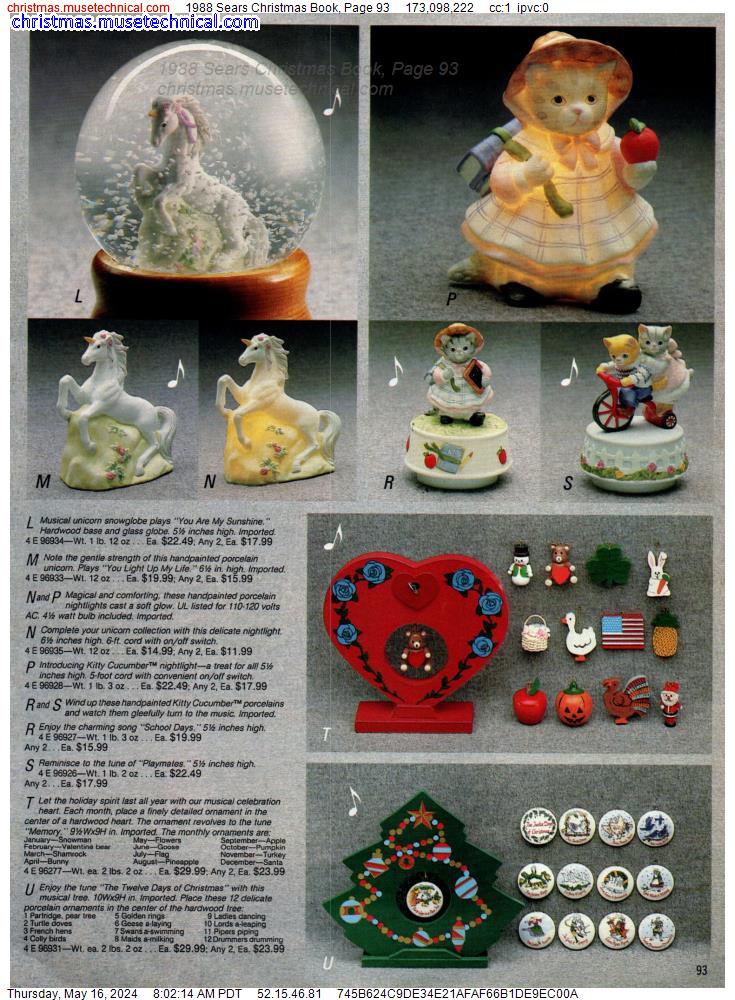 1988 Sears Christmas Book, Page 93