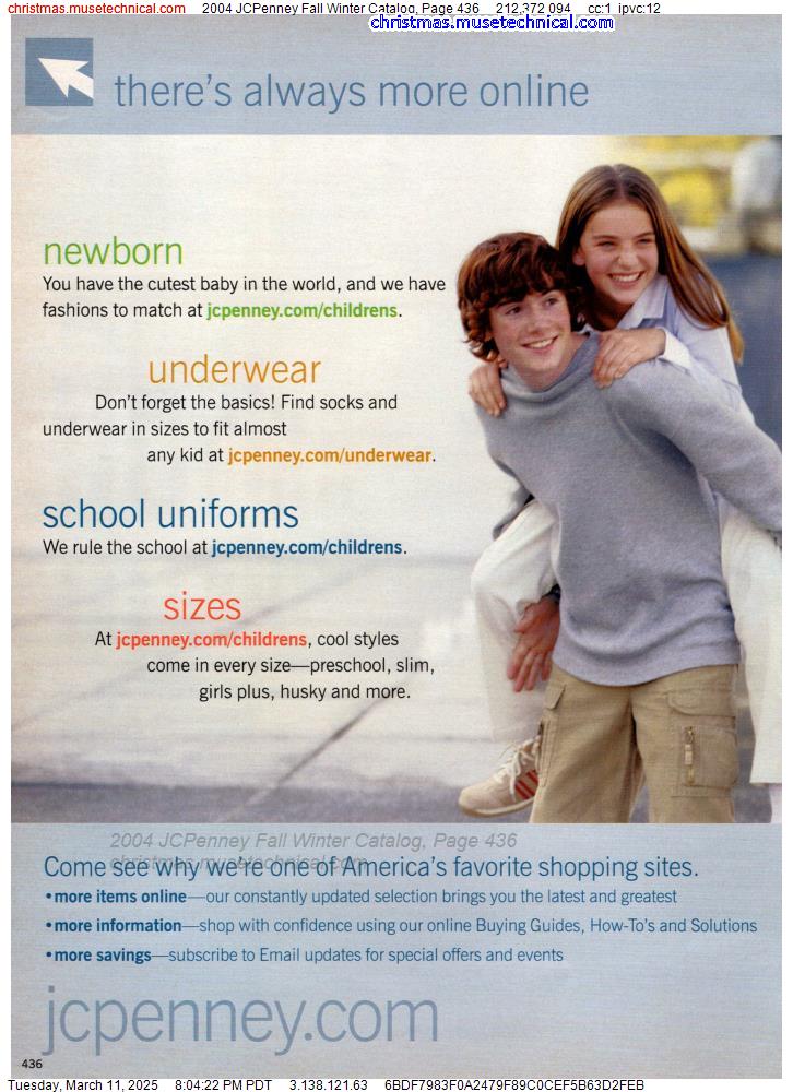 2004 JCPenney Fall Winter Catalog, Page 436