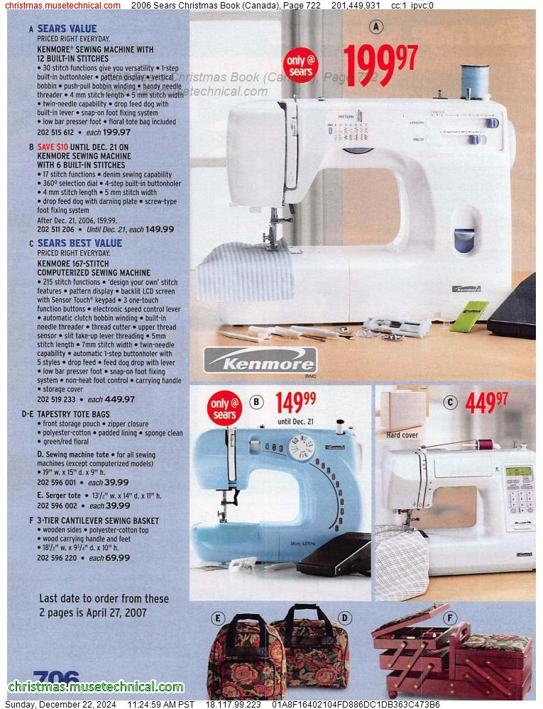 2006 Sears Christmas Book (Canada), Page 722