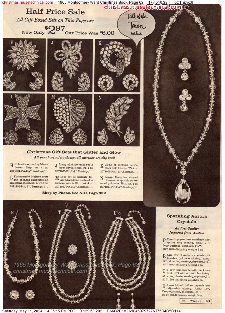 1965 Montgomery Ward Christmas Book, Page 63