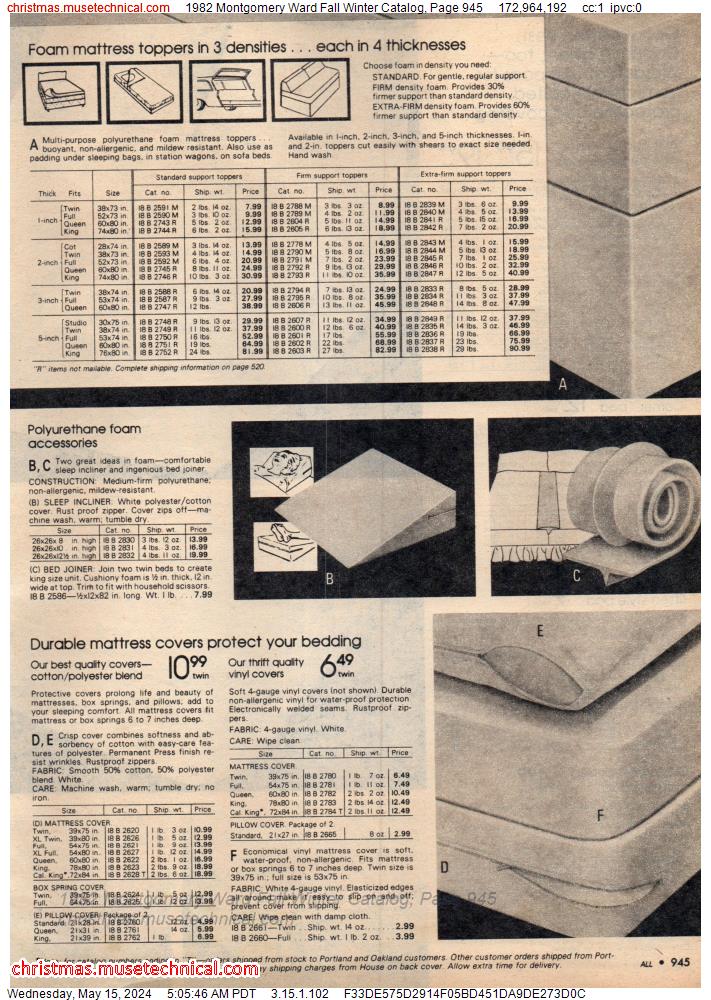 1982 Montgomery Ward Fall Winter Catalog, Page 945