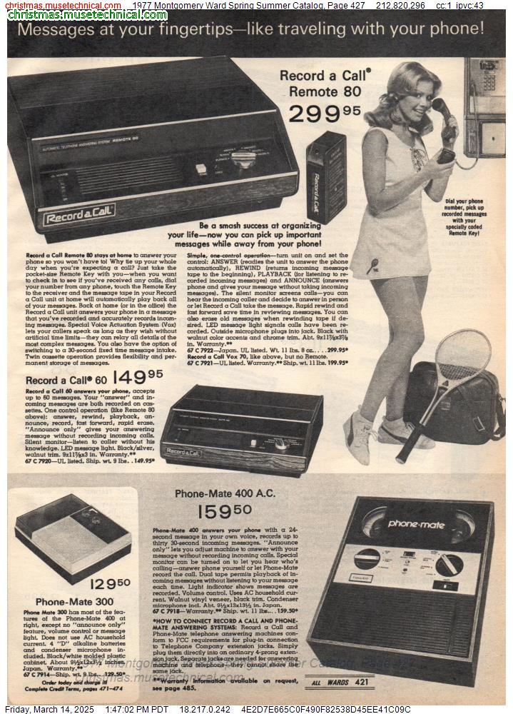 1977 Montgomery Ward Spring Summer Catalog, Page 427