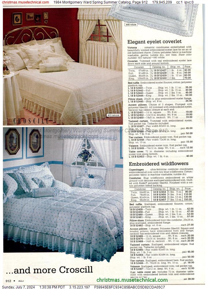 1984 Montgomery Ward Spring Summer Catalog, Page 912