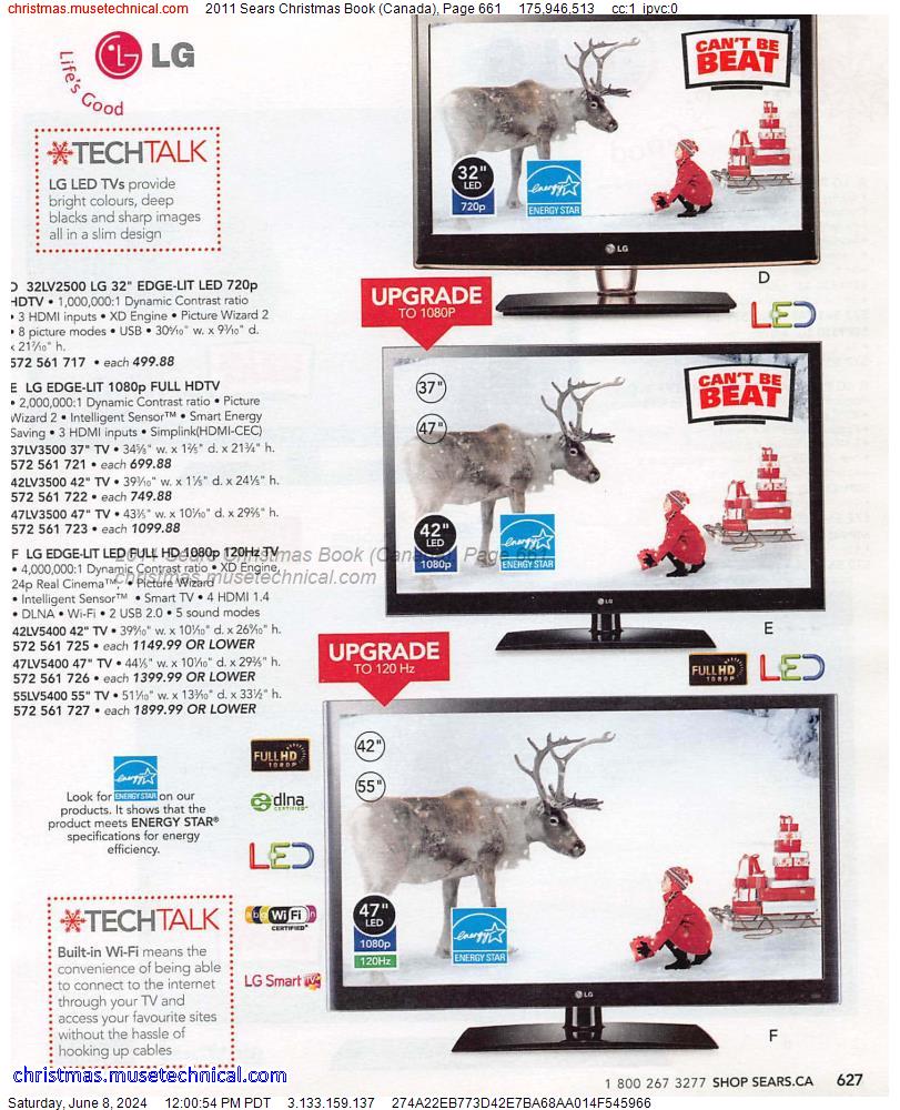 2011 Sears Christmas Book (Canada), Page 661