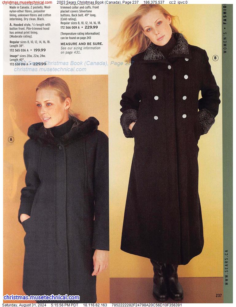 2003 Sears Christmas Book (Canada), Page 237