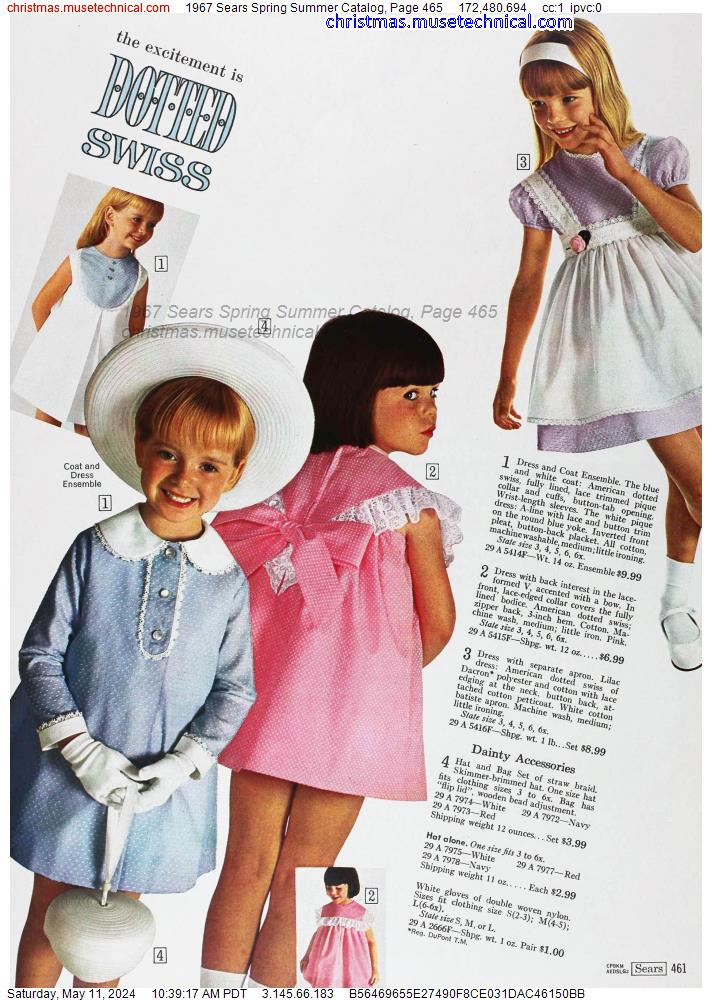 1967 Sears Spring Summer Catalog, Page 465