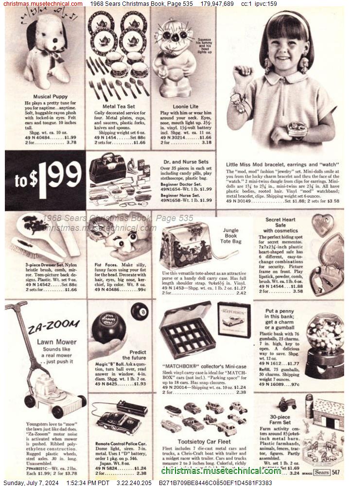 1968 Sears Christmas Book, Page 535