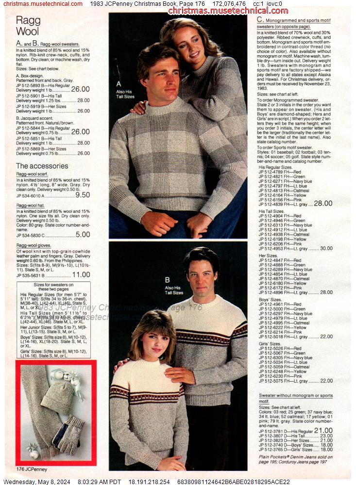 1983 JCPenney Christmas Book, Page 176
