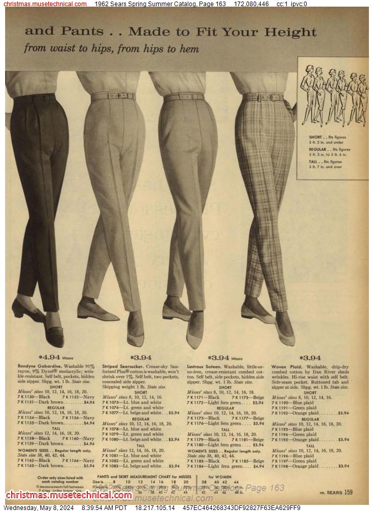 1962 Sears Spring Summer Catalog, Page 163