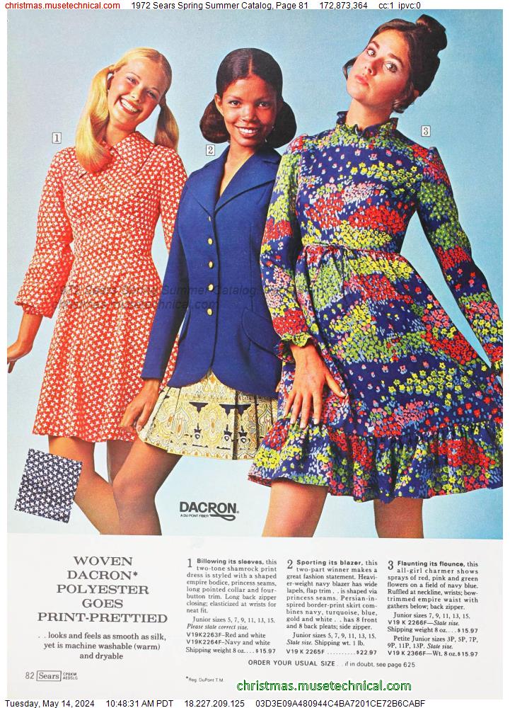 1972 Sears Spring Summer Catalog, Page 81