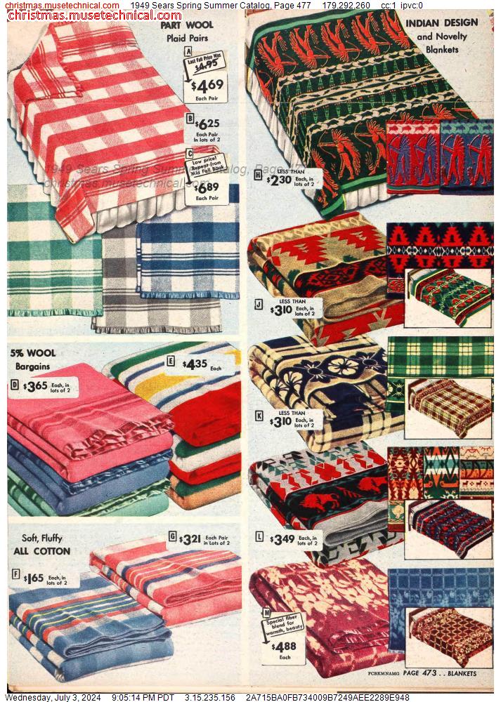 1949 Sears Spring Summer Catalog, Page 477