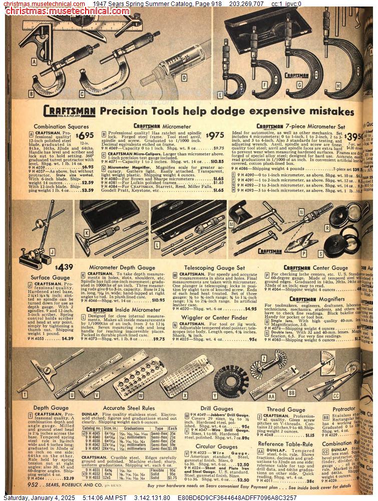 1947 Sears Spring Summer Catalog, Page 918