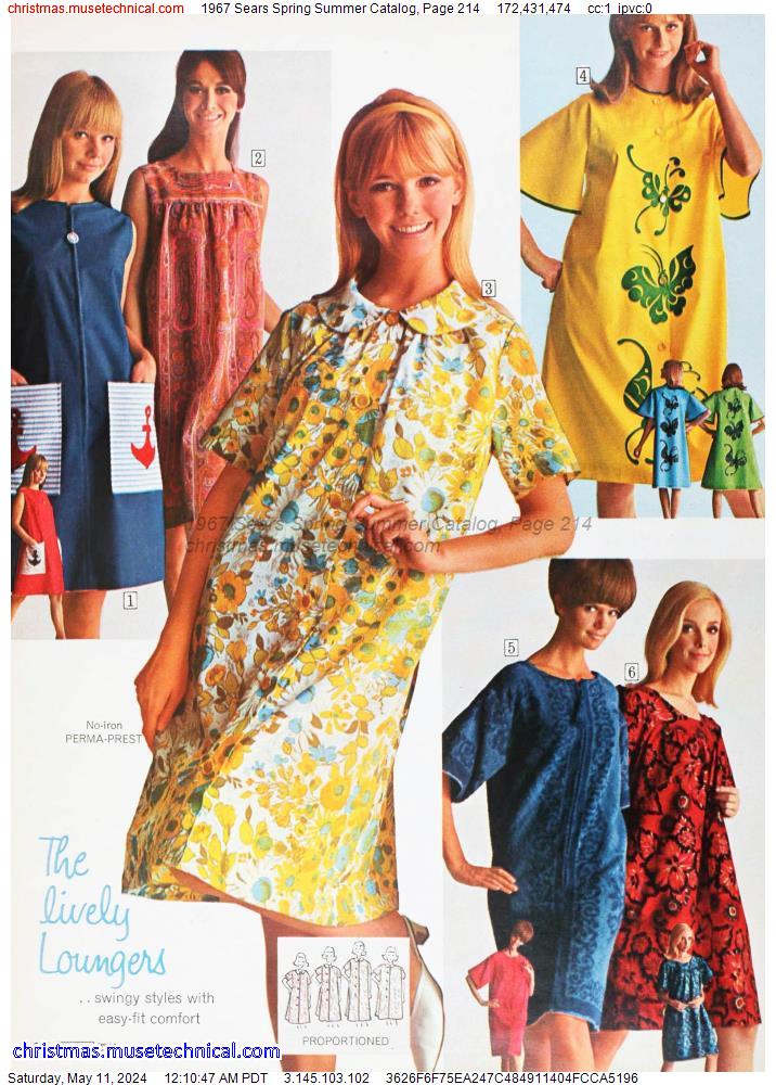 1967 Sears Spring Summer Catalog, Page 214