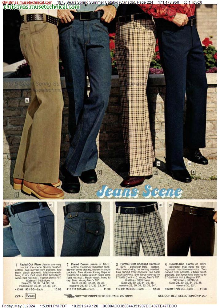 1975 Sears Spring Summer Catalog (Canada), Page 224