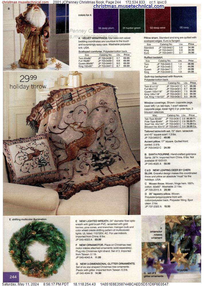 2001 JCPenney Christmas Book, Page 244