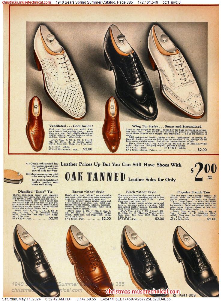 1940 Sears Spring Summer Catalog, Page 385