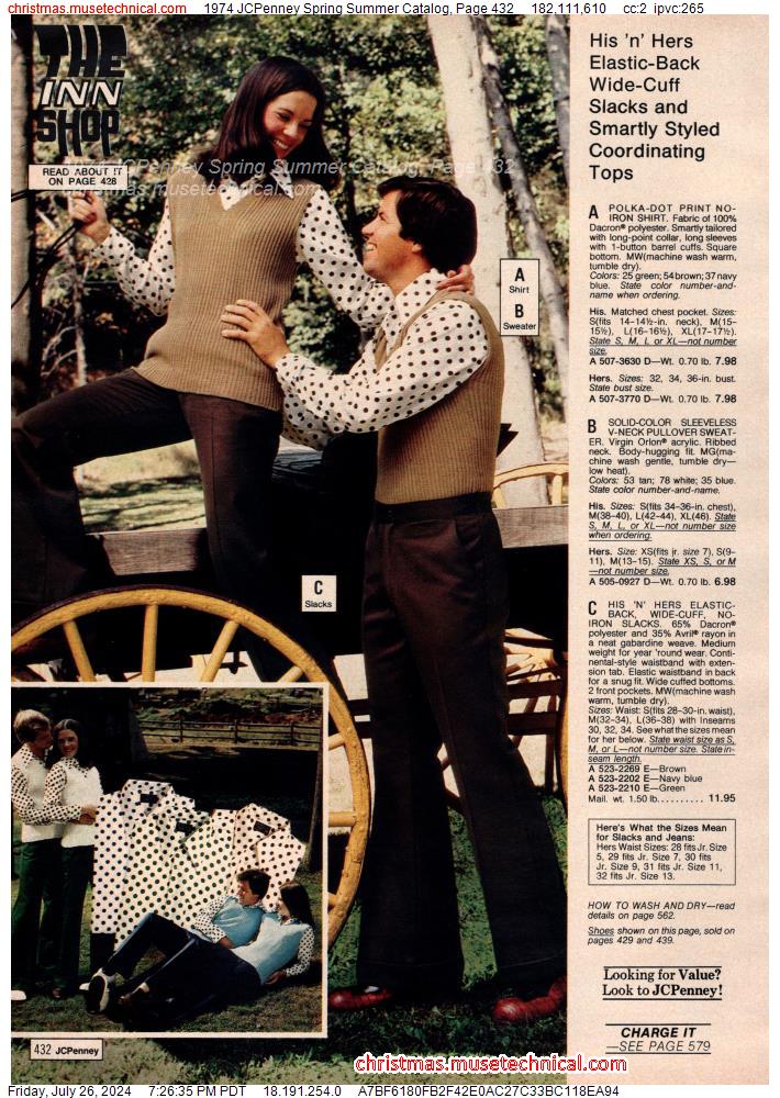 1974 JCPenney Spring Summer Catalog, Page 432
