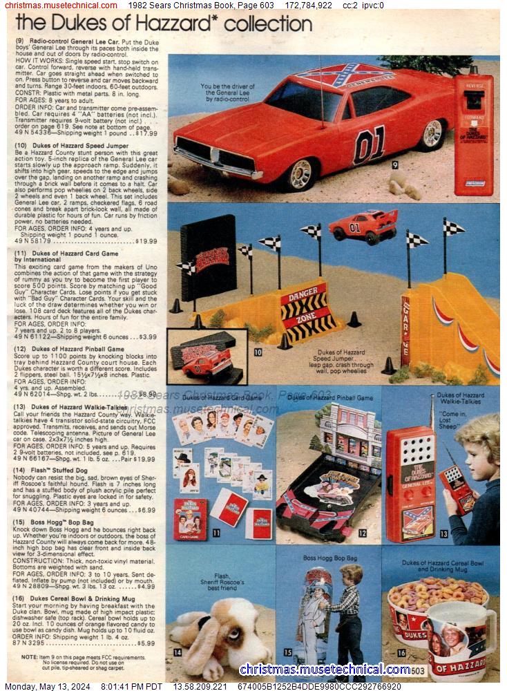1982 Sears Christmas Book, Page 603
