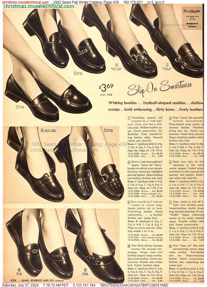 1952 Sears Fall Winter Catalog, Page 439