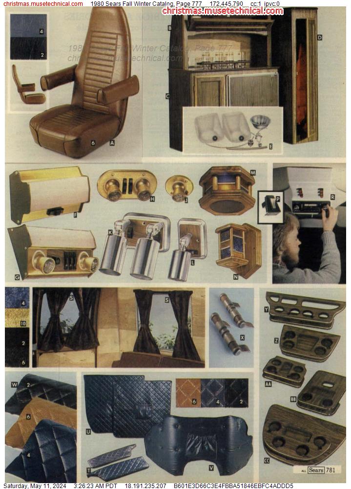 1980 Sears Fall Winter Catalog, Page 777