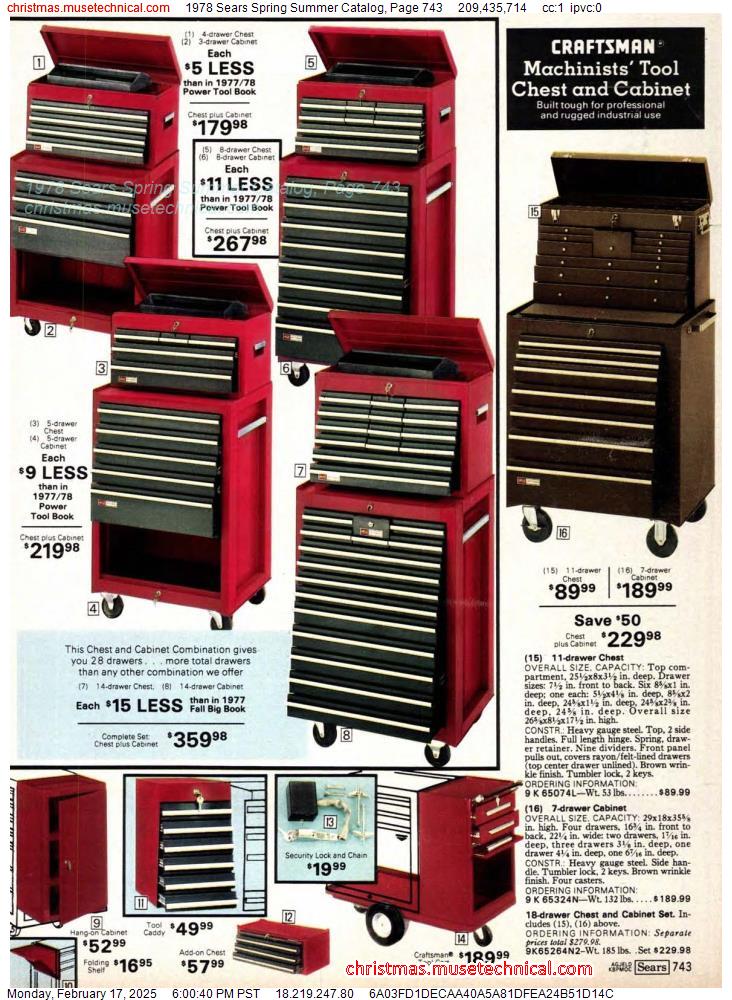 1978 Sears Spring Summer Catalog, Page 743