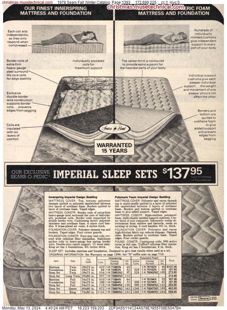 1978 Sears Fall Winter Catalog, Page 1393