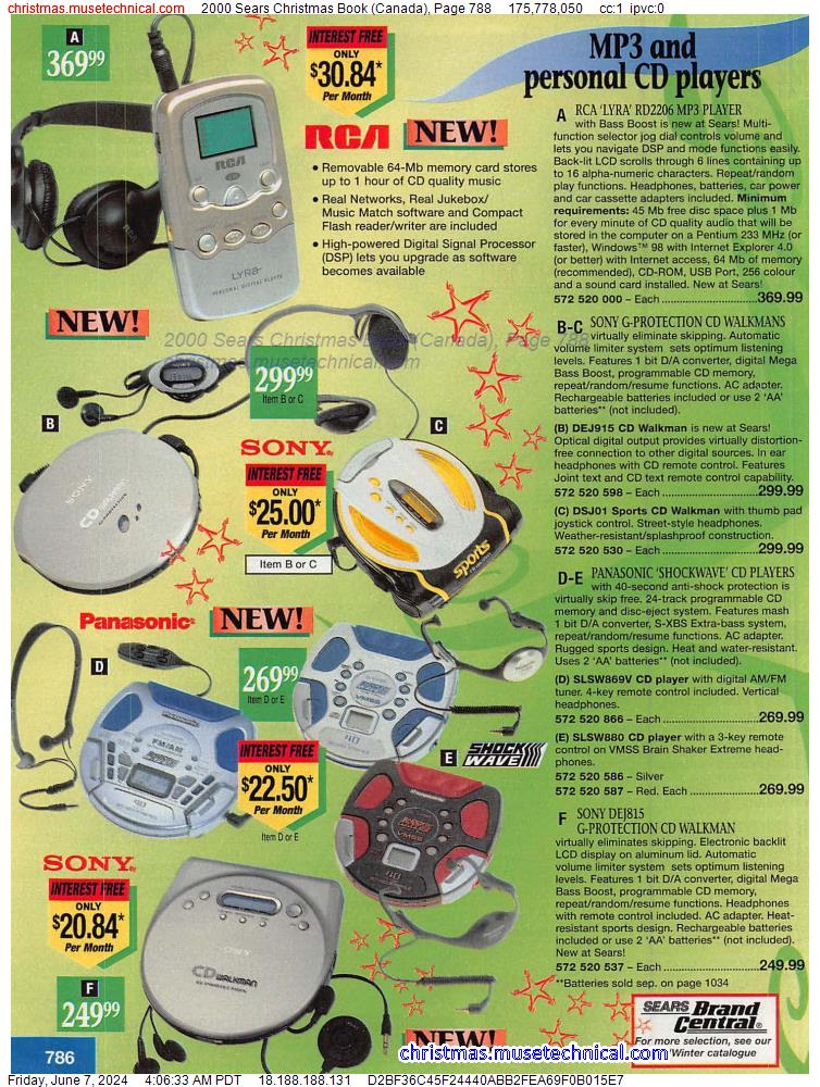 2000 Sears Christmas Book (Canada), Page 788