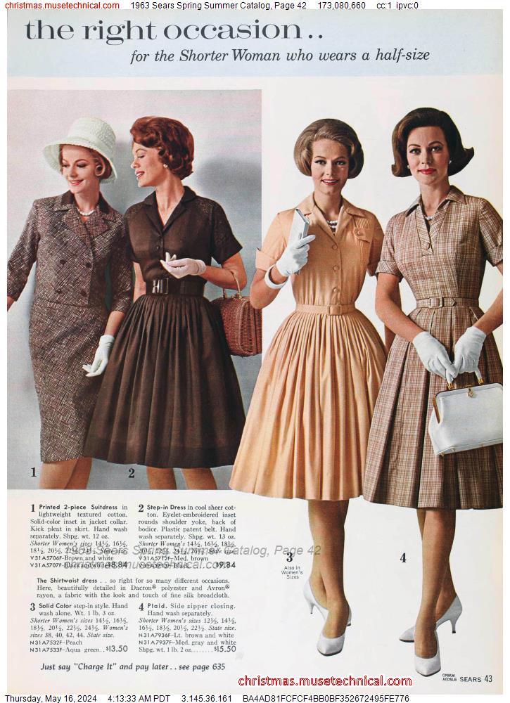 1963 Sears Spring Summer Catalog, Page 42
