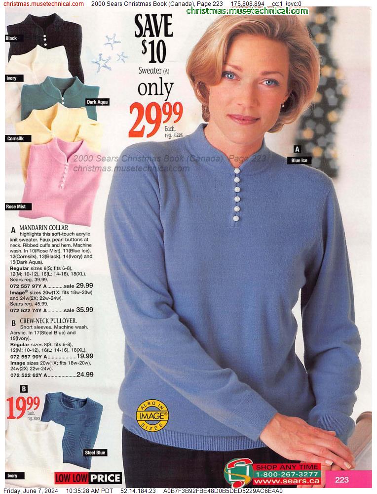 2000 Sears Christmas Book (Canada), Page 223