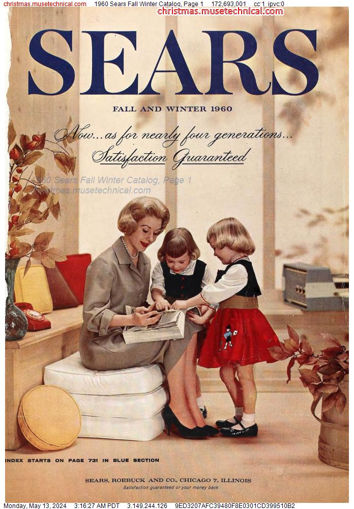 1960 Sears Fall Winter Catalog, Page 1