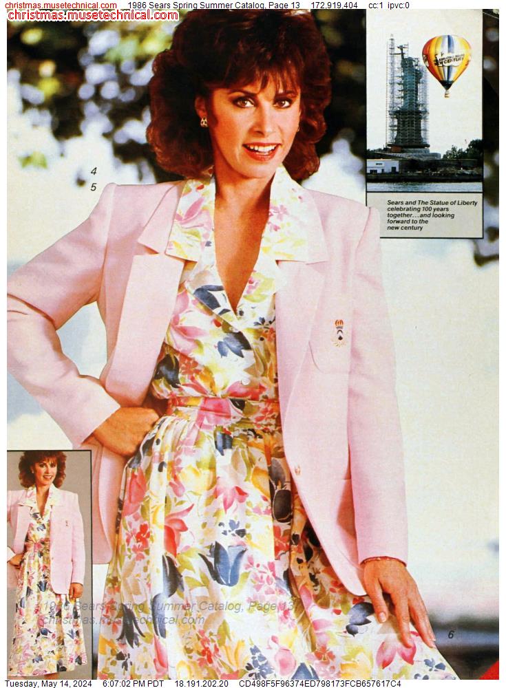 1986 Sears Spring Summer Catalog, Page 13