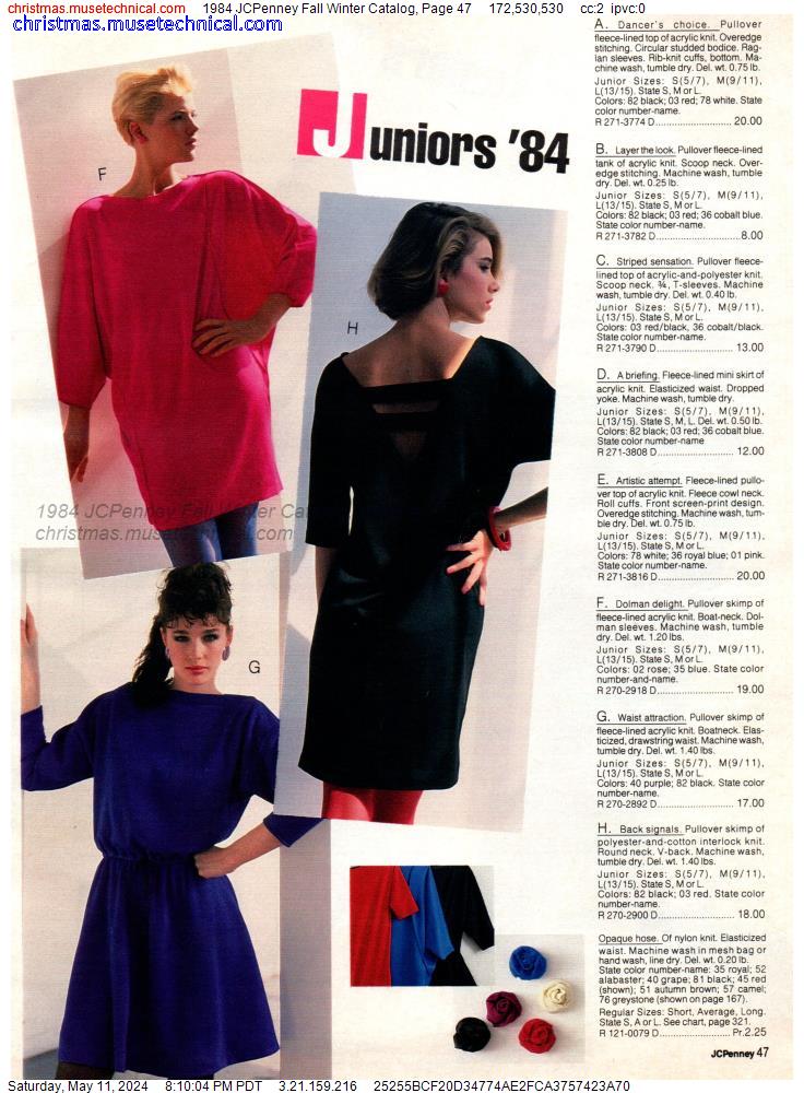 1984 JCPenney Fall Winter Catalog, Page 47