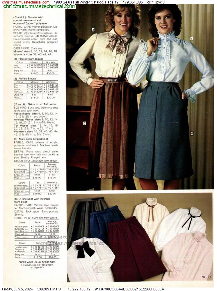 1983 Sears Fall Winter Catalog, Page 19