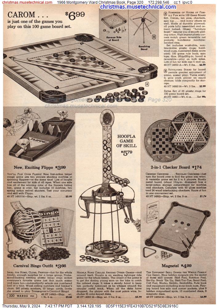 1966 Montgomery Ward Christmas Book, Page 320