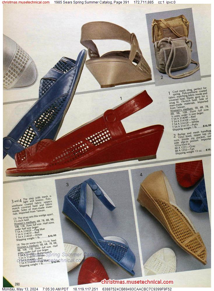 1985 Sears Spring Summer Catalog, Page 391