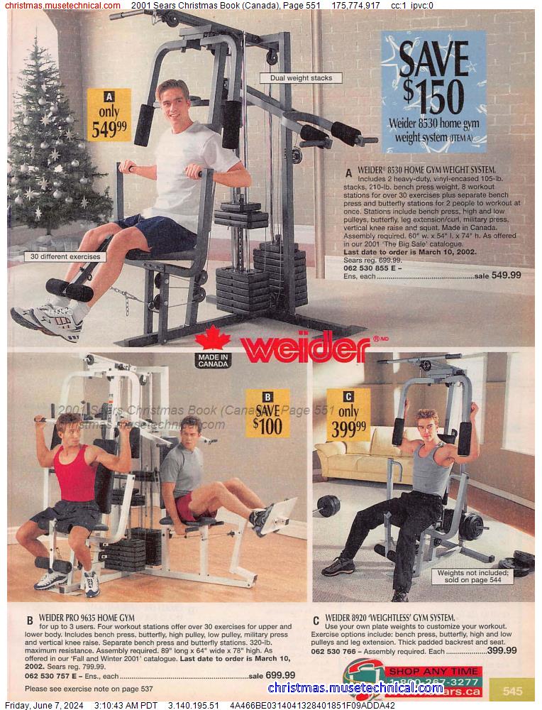 2001 Sears Christmas Book (Canada), Page 551