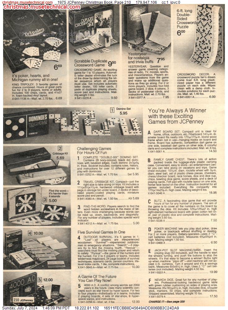 1975 JCPenney Christmas Book, Page 210
